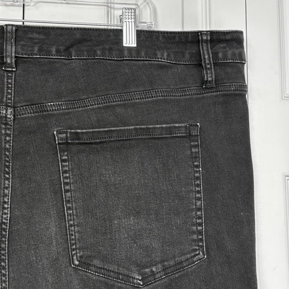 Lane Bryant Black Wash Denim Flex Magic Mid-Rise Skinny Jeans 26 Short - Picture 15 of 16